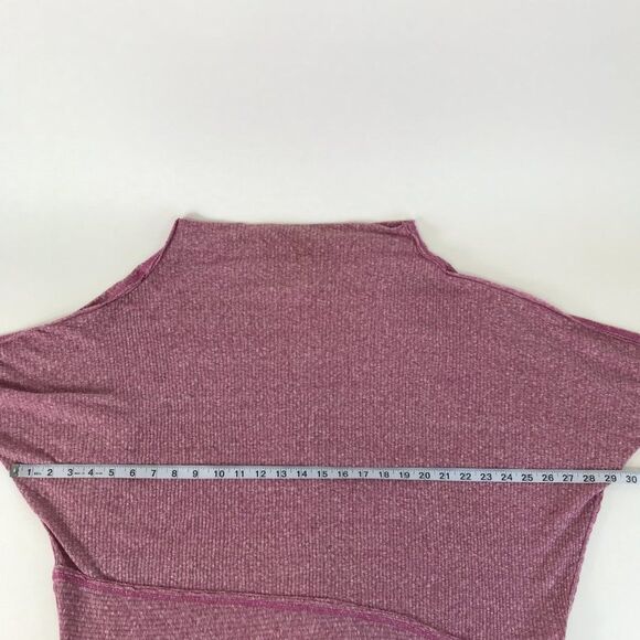 Free People Londontown Thermal Top Women's Small Pink Stretch Knit Oversized - Picture 7 of 12